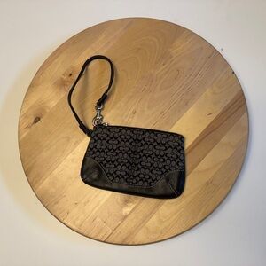 Coach Monogram Wristlet
